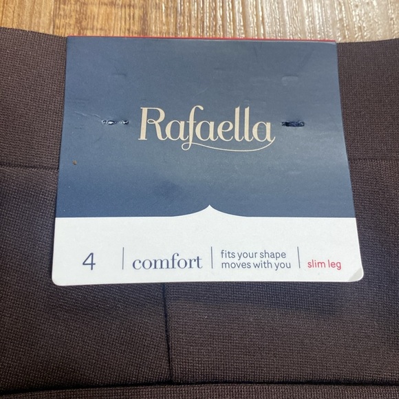 Rafaella dark chocolate brown dress pants size 4 NWT - Picture 6 of 10